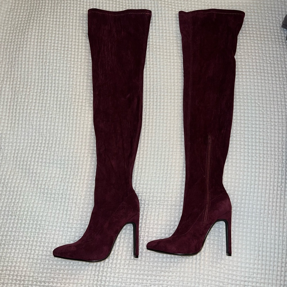Velvet Thigh-high FASHION NOVA Boots